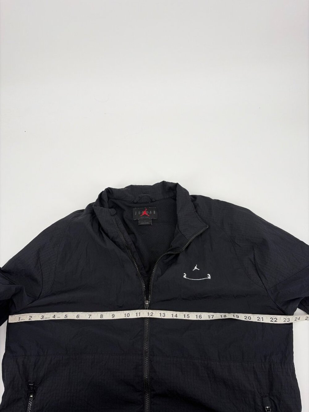Nike Air Jordan 23 Jacket Zip Engineered Windbreaker Mens Large Ripstop Black - Picture 8 of 9